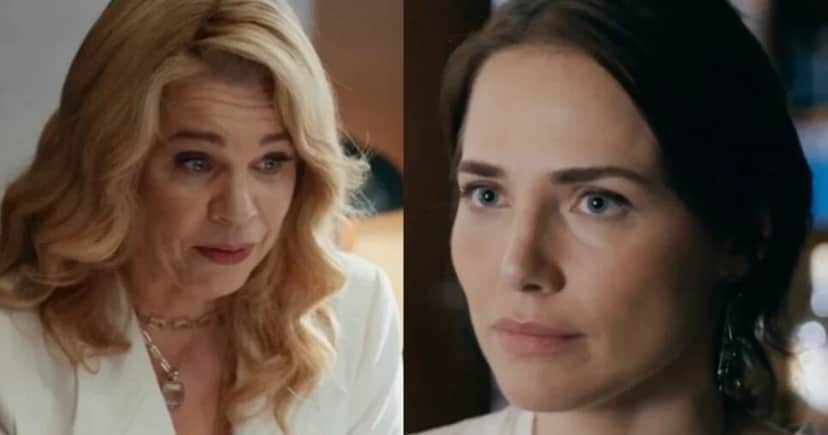 Pilar e Adriana em Quem Ama Cuida (Fotos: Reproduções / Globo)