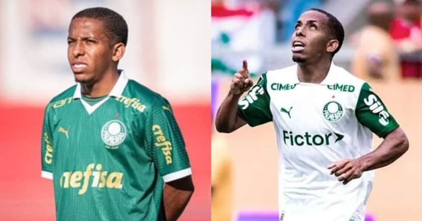 Atacante Sorriso do Palmeiras - Foto: Montagem