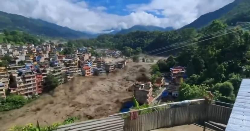 Tragédia no Nepal e Tibet (Foto: Reprodução / Globo)