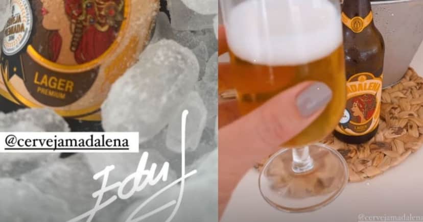 Cerveja Madalena (Foto Reprodução/Instagram) Cerveja Madalena (Foto Reprodução/Instagram)