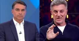 Flávio Bolsonaro cita Globo e Luciano Huck ao falar de patrocínio de Vorcaro