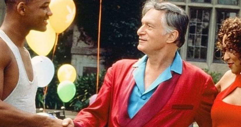 Will Smith e Hugh Hefner em "Um Maluco no Pedaço" (Foto Reprodução/Prime)
