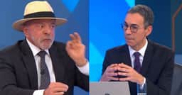 César Tralli confunde powerpoint, pede desculpa a Lula e muda de assunto: “Nos retratamos”