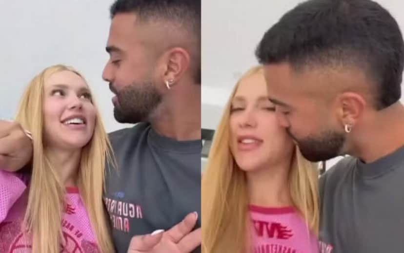 Hebert Gomes tentou beijar Virginia Fonseca na boca (Foto: Reprodução/ Instagram)