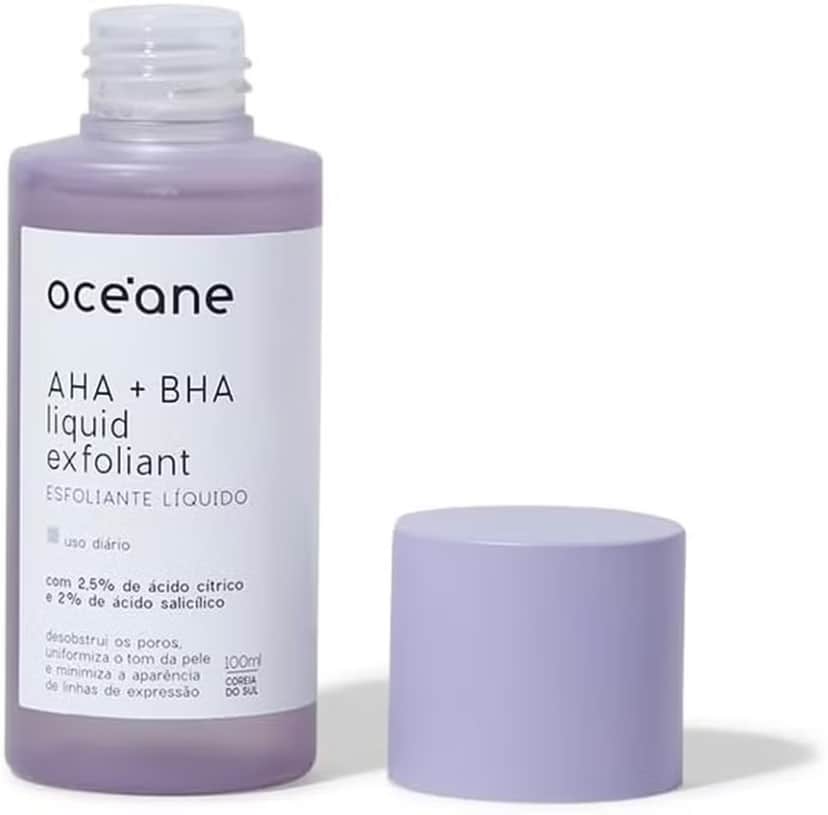 Esfoliante AHA + BHA, da Océane, ajuda a melhorar linhas de expressão — Foto: Divulgação Esfoliante AHA + BHA, da Océane, ajuda a melhorar linhas de expressão — Foto: Divulgação