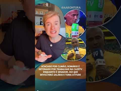 Romário é detonado por trabalhar na CazéTV enquanto é senador, devolverá salário e toma atitude
