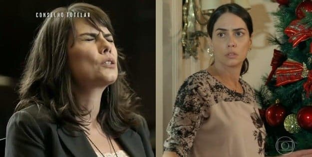 Ela apareceu em duas tramas no mesmo dia! Atriz trabalha na Globo e na Record ao mesmo tempo