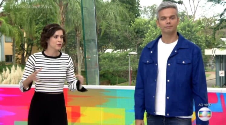 Otaviano Costa dedica música 'Infiel' para Sophia Abrahão e ela o repreende ao vivo no "Vídeo Show"