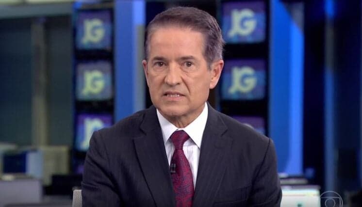 Carlos Tramontina começa a Jornal da Globo anunciando saída de William Waack
