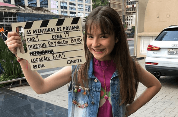 Protagonista de As Aventuras de Poliana, Sophia Valverde é elogiada nos bastidores do SBT