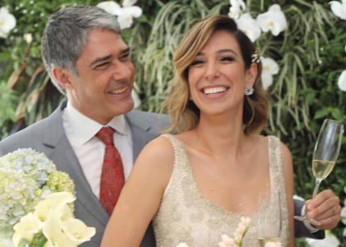 Figurinista expõe segredos do vestido e da esposa de William Bonner e do casamento