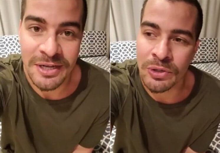 Thiago Martins é surpreendido por sua ex-namorada e ganha declaração de amor