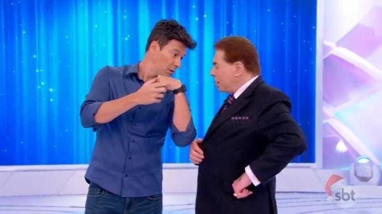 Rodrigo Faro vai até SBT pedir permissão para interpretar Silvio em filme e diz: "Não faria se o desagradasse"