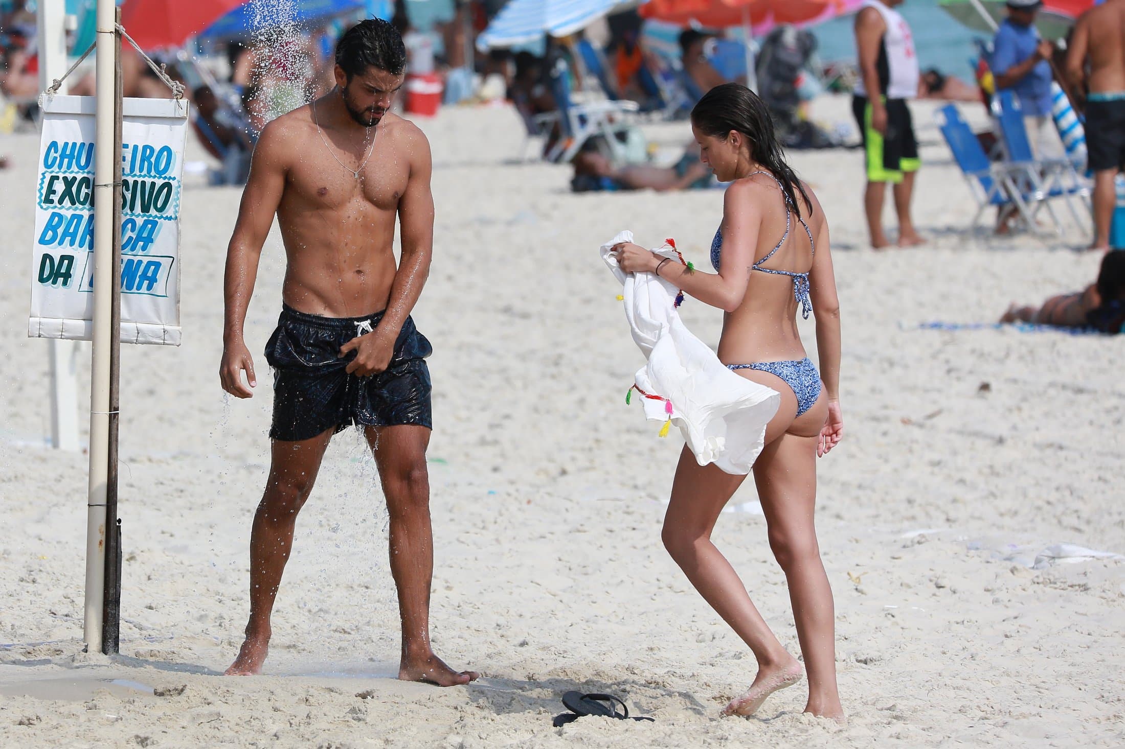 Atores da Globo na praia da Barra da Tijuca (Foto: Divulgação/Dilson Silva) Atores da Globo na praia da Barra da Tijuca (Foto: Divulgação/Dilson Silva)