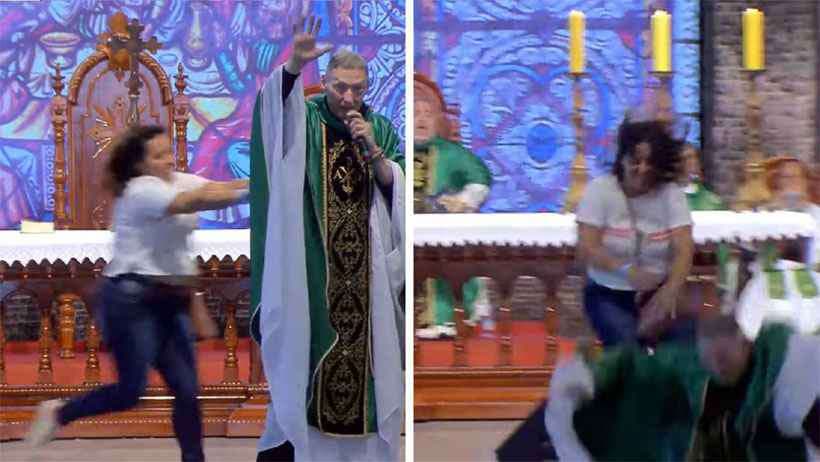 Mulher que empurrou o Padre Marcelo Rossi quebra o silêncio e expõe o que queria fazer