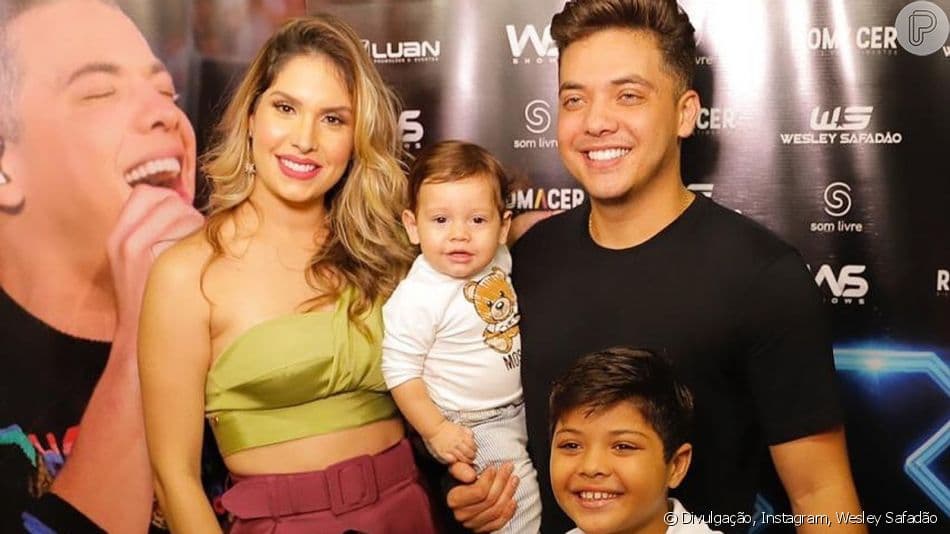 Wesley Safadão convida filhos para gravação de DVD, Yhudy faz revelação e pai não consegue conter emoção