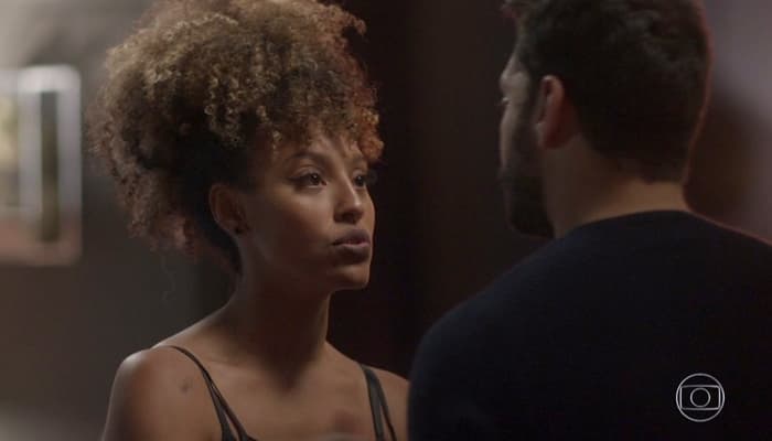 Gisele (Sheron Menezzes) terá plano descoberto por Diogo (Armando Babaioff) em Bom Sucesso (Foto: Reprodução/Globo) Gisele (Sheron Menezzes) terá plano descoberto por Diogo (Armando Babaioff) em Bom Sucesso (Foto: Reprodução/Globo)