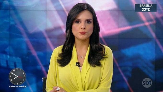 Márcia Dantas, substituta de Rachel Sheherazade, estreia no SBT Brasil e surpreende o público