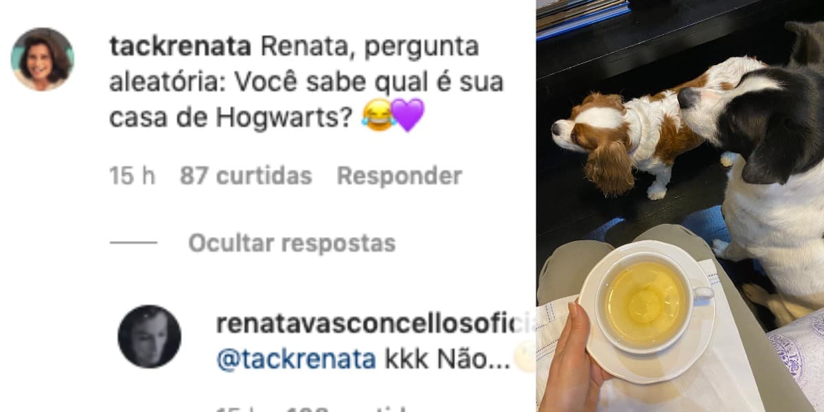 Renata Vasconcellos recebeu pergunta de fã (Foto: Reprodução/Instagram) Renata Vasconcellos recebeu pergunta de fã (Foto: Reprodução/Instagram)