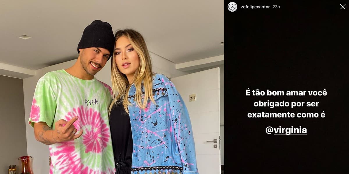 Zé Felipe saiu em defesa de Virgínia Fonseca (Foto: Reprodução/Instagram) Zé Felipe saiu em defesa de Virgínia Fonseca (Foto: Reprodução/Instagram)