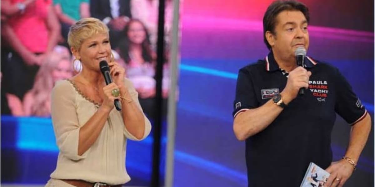 Xuxa e Faustão na Globo (Foto: Reprodução) Xuxa e Faustão na Globo (Foto: Reprodução)