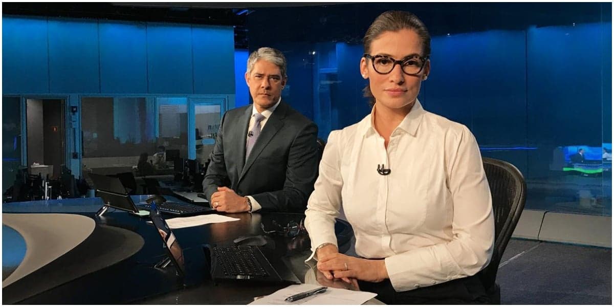 Bonner e Renata comandam o Jornal Nacional - Foto: Reprodução Bonner e Renata comandam o Jornal Nacional - Foto: Reprodução