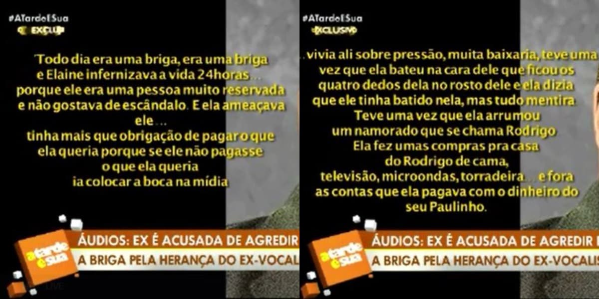 Paulinho do Roupa Nova teria sido agredido por ex (Foto: Reprodução/RedeTV!) Paulinho do Roupa Nova teria sido agredido por ex (Foto: Reprodução/RedeTV!)