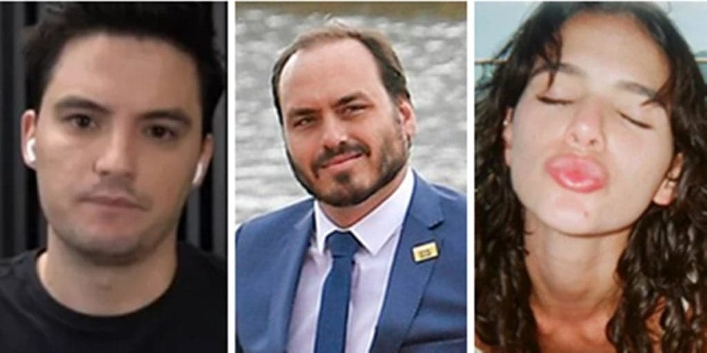 Carlos Bolsonaro registra queixa-crime contra Felipe Neto e Bruna Marquezine