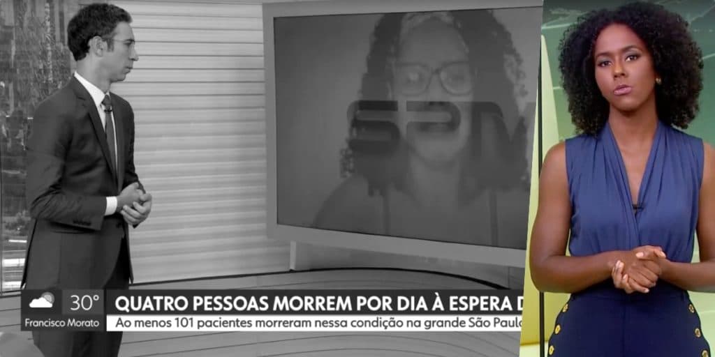 César Tralli segurou choro ao vivo e Maju Coutinho admitiu (Foto reprodução) 