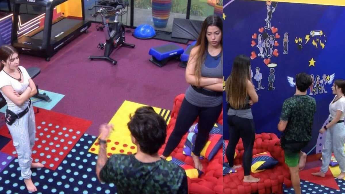 BBB22: Lollipopers traçam plano para emparedar Gustavo (Foto: Reprodução/Montagem) BBB22: Lollipopers traçam plano para emparedar Gustavo (Foto: Reprodução/Montagem)