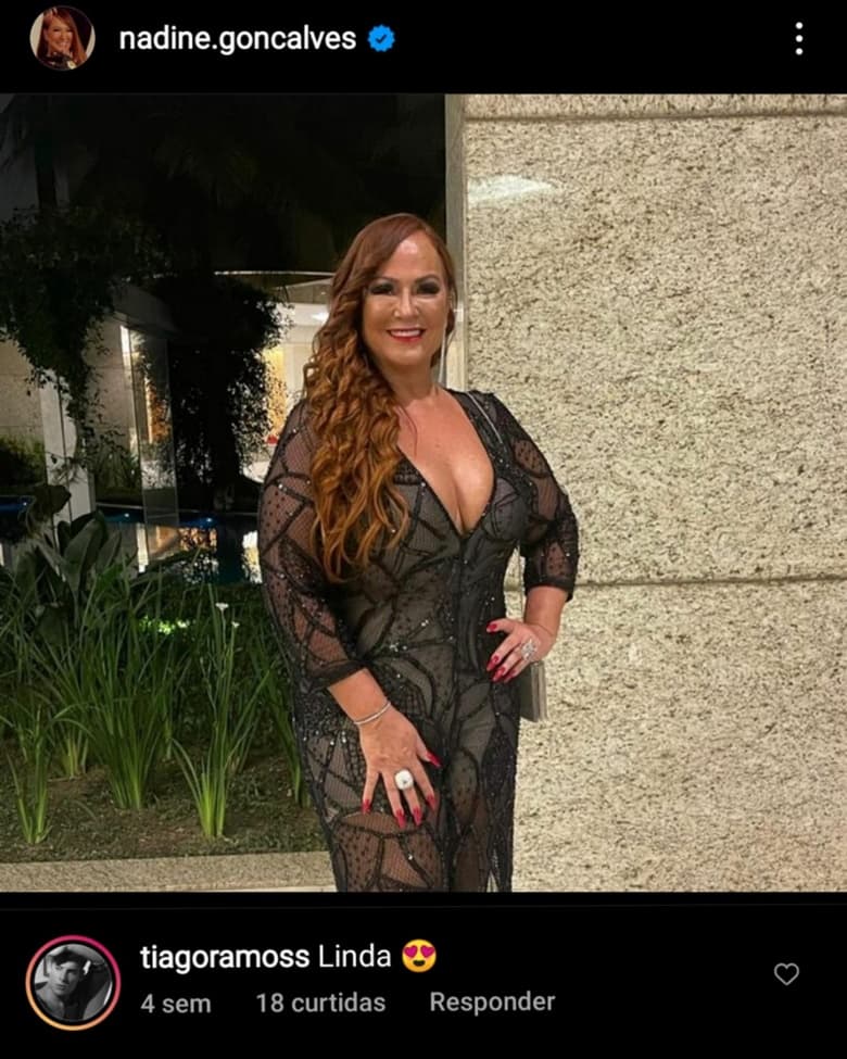 Tiago Ramos comenta na foto da ex-namorada Tiago Ramos comenta na foto da ex-namorada