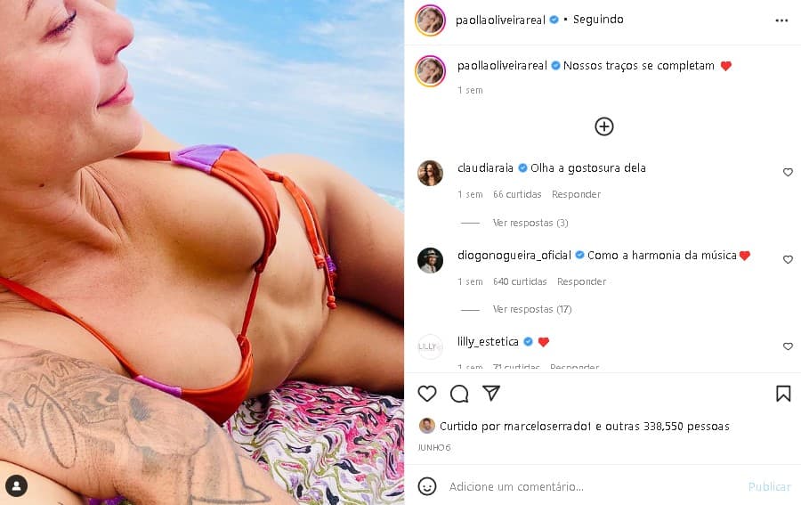 Paolla Oliveira surgiu sensualizando (Foto: Reprodução/ Instagram) Paolla Oliveira surgiu sensualizando (Foto: Reprodução/ Instagram)