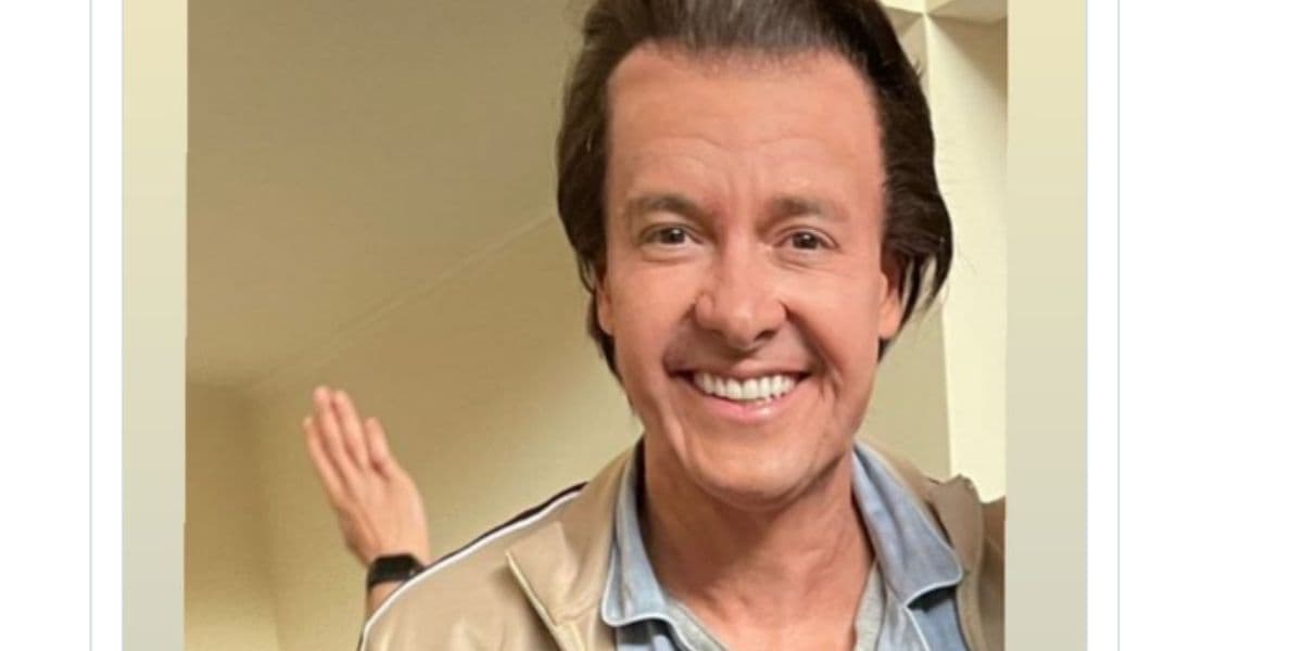 Rodrigo Faro caracterizado de Silvio Santos para filme O Sequestro - Reprodução Instagram