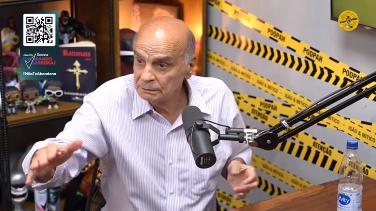 Dr. Drauzio Varella participou do PodPah (Foto: Reprodução/YouTube) Dr. Drauzio Varella participou do PodPah (Foto: Reprodução/YouTube)