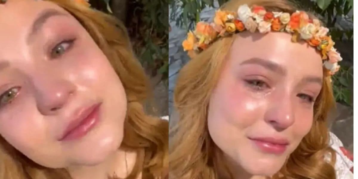 Larissa Manoela chora em bastidores de novela da Globo e expõe motivo: "A carga emocional que é fazer" Larissa Manoela chora em bastidores de novela da Globo e expõe motivo: "A carga emocional que é fazer"