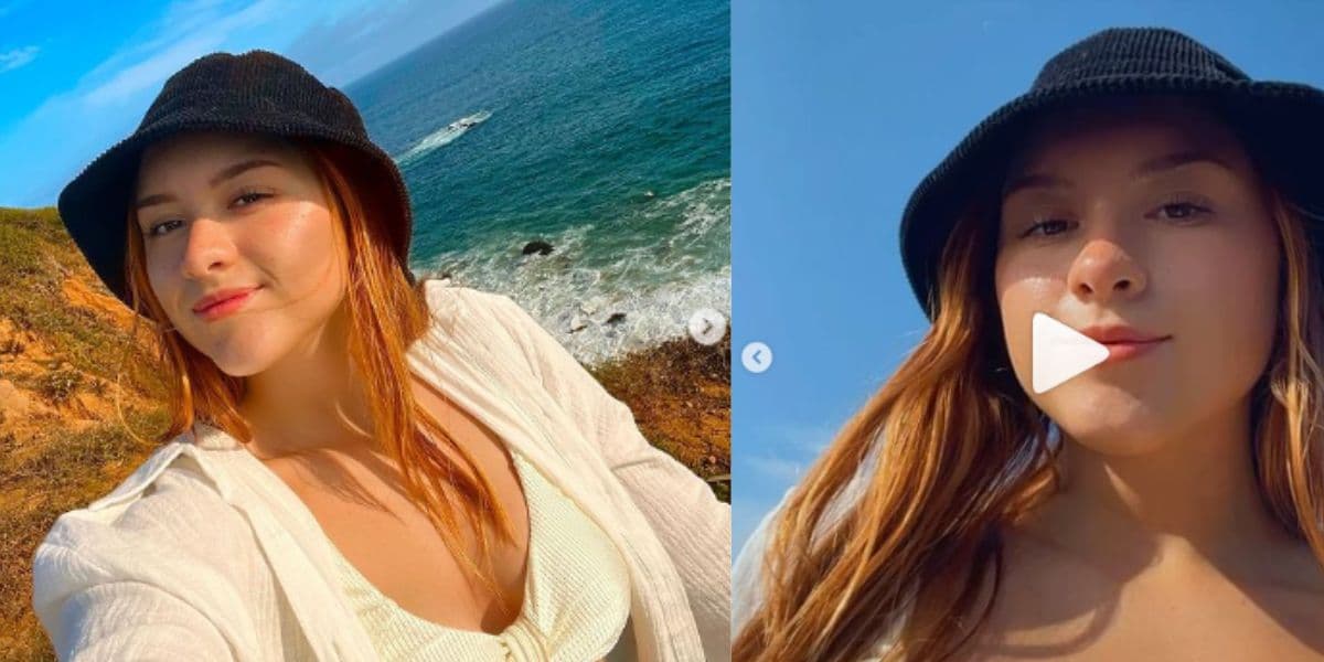 Aos 18 anos, filha de Gugu Liberato posta foto icônica com biquíni branco Aos 18 anos, filha de Gugu Liberato posta foto icônica com biquíni branco