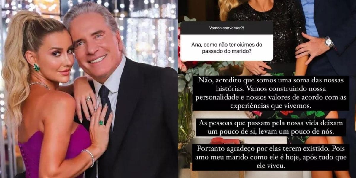 Modelo Ana Paula Siebert fala sobre ex-mulheres de Roberto Justus, que já foi casado quatro vezes, incluindo Adriane Galisteu e Ticiane Pinheiro - Foto: Reprodução Modelo Ana Paula Siebert fala sobre ex-mulheres de Roberto Justus, que já foi casado quatro vezes, incluindo Adriane Galisteu e Ticiane Pinheiro - Foto: Reprodução