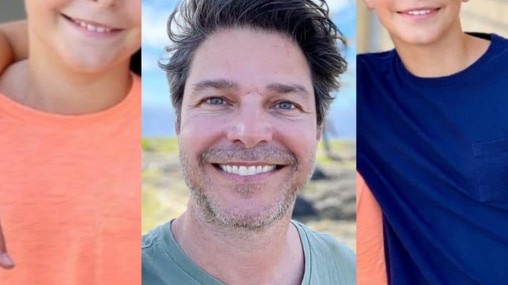 Erik Marmo surge em foto rara com os filhos e para muitos eles são as crianças mais lindas do Brasil