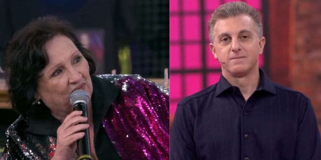 Luciano Huck brinca com dona Déa e ela rebate: "Cala boca, garoto"