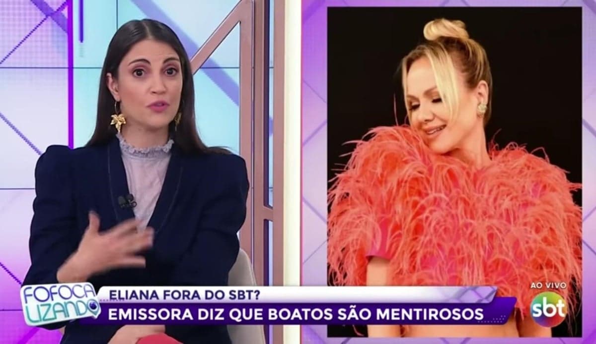 Chris Flores interrompe Fofocalizando para ler nota da assessoria de Eliana e desmente boatos de ida à Globo Chris Flores interrompe Fofocalizando para ler nota da assessoria de Eliana e desmente boatos de ida à Globo