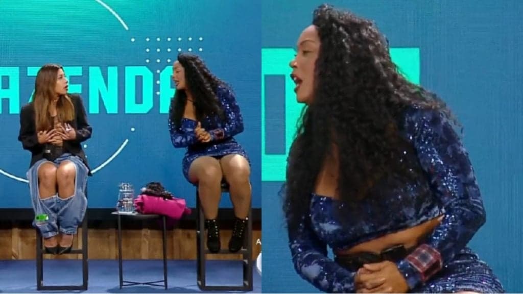 A Fazenda 14 - Rosiane desce do salto e xinga Ingrid ao vivo em noite de Roça: "Rapariga"