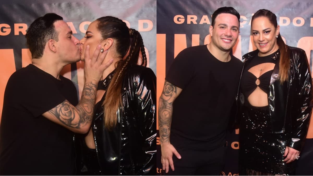 Silvia Abravanel troca beijos publicamente com Gustavo Moura e rara aparição do casal é registrada Silvia Abravanel troca beijos publicamente com Gustavo Moura e rara aparição do casal é registrada