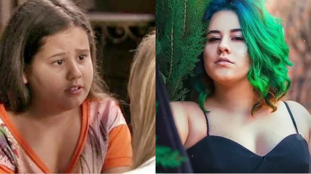 Ágatha de Avenida Brasil e a atriz aos 22 anos Ágatha de Avenida Brasil e a atriz aos 22 anos