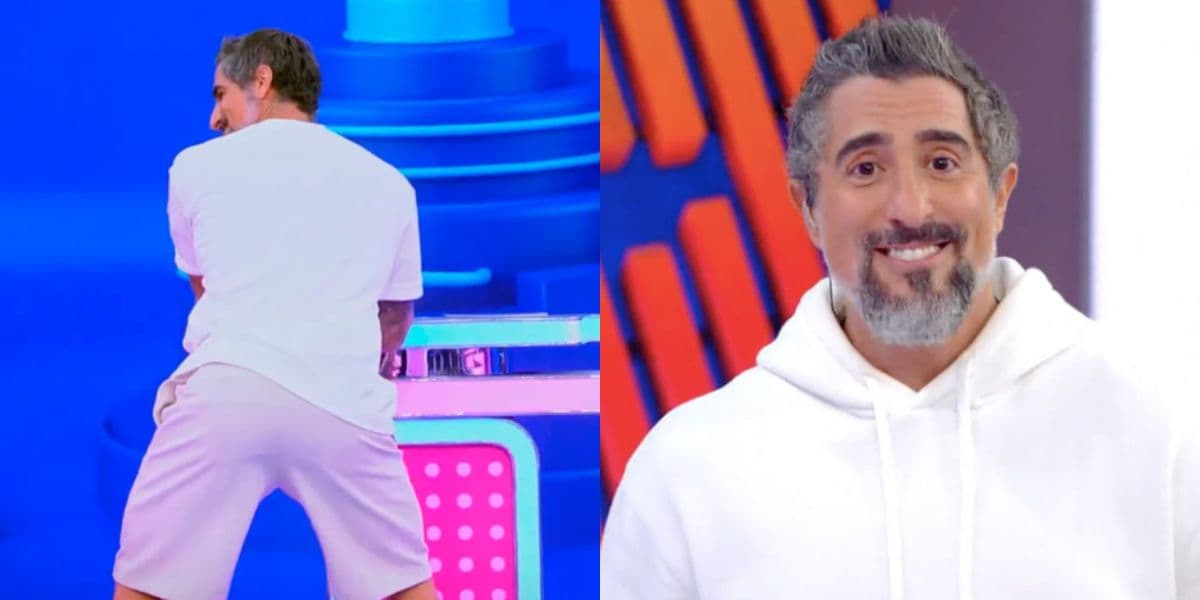 Marcos Mion sempre muito alegre no comando do programa (Montagem: TV Foco) Marcos Mion sempre muito alegre no comando do programa (Montagem: TV Foco)