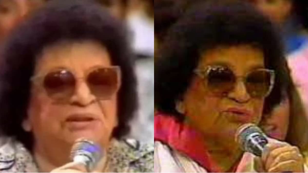 Aracy de Almeida foi jurada no Show de Calouros (Reprodução/ SBT) Aracy de Almeida foi jurada no Show de Calouros (Reprodução/ SBT)