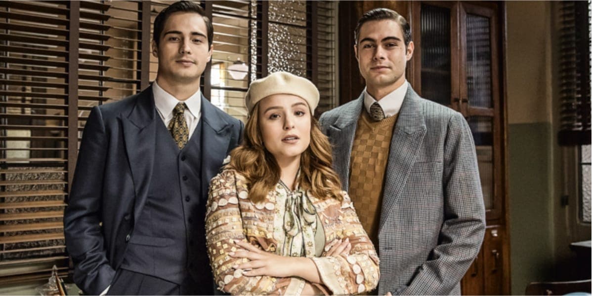 Larissa Manoela em sua primeira novela na Globo, em Além da Ilusão (Reprodução: Globo) Larissa Manoela em sua primeira novela na Globo, em Além da Ilusão (Reprodução: Globo)