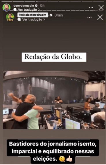 Ex-âncora da Globo, opina em polêmica envolvendo o jornalismo da emissora e posta declaração irônica - Reprodução Ex-âncora da Globo, opina em polêmica envolvendo o jornalismo da emissora e posta declaração irônica - Reprodução
