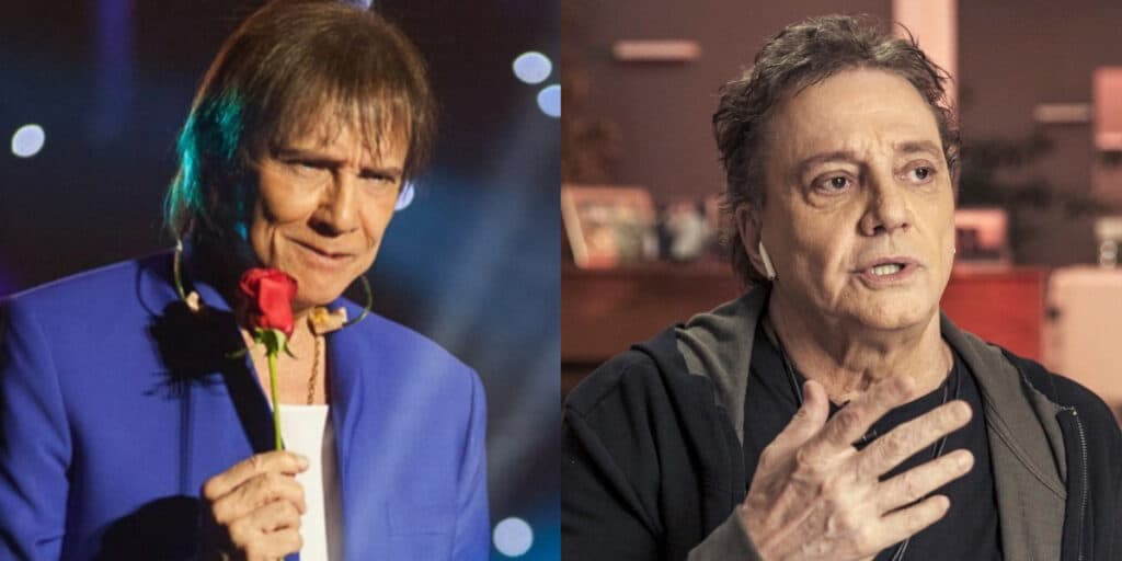 Roberto Carlos e Fábio Jr (Foto: Divulgação/Caio Girardi/TV Globo)