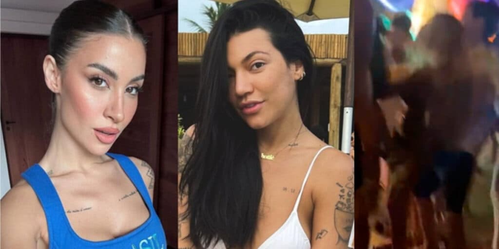 Barraco! Bianca Andrade, a Boca Rosa, e Gabi Prado saem no tapa durante festa e vídeo mostra briga