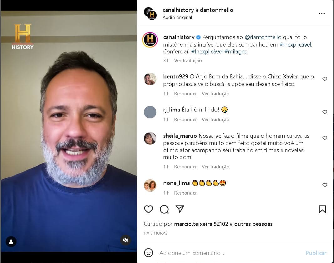 Famoso ator, Danton Mello, usa suas redes sociais para fazer um forte relato sobrenatural que deixou todo o Brasil em choque - Foto Reprodução
